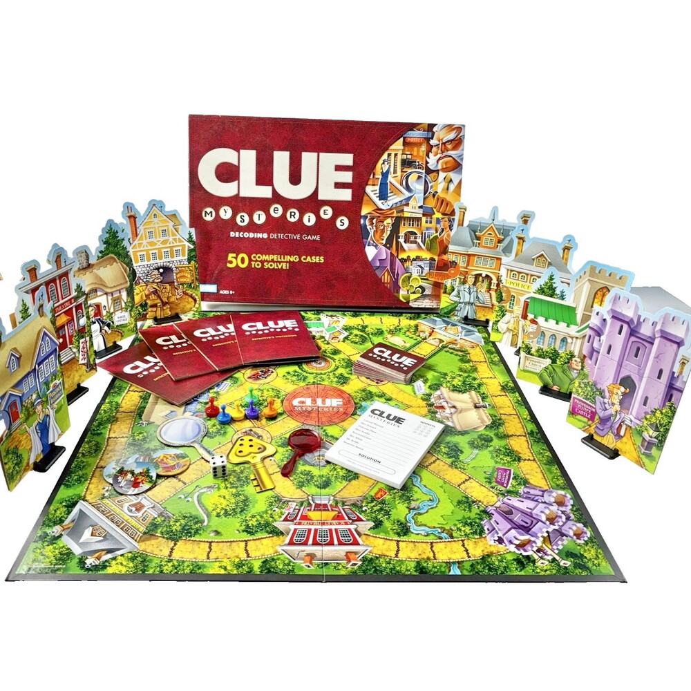 Clue Mysteries Decoding Detective Vintage 2005 Board Game 99% Complete